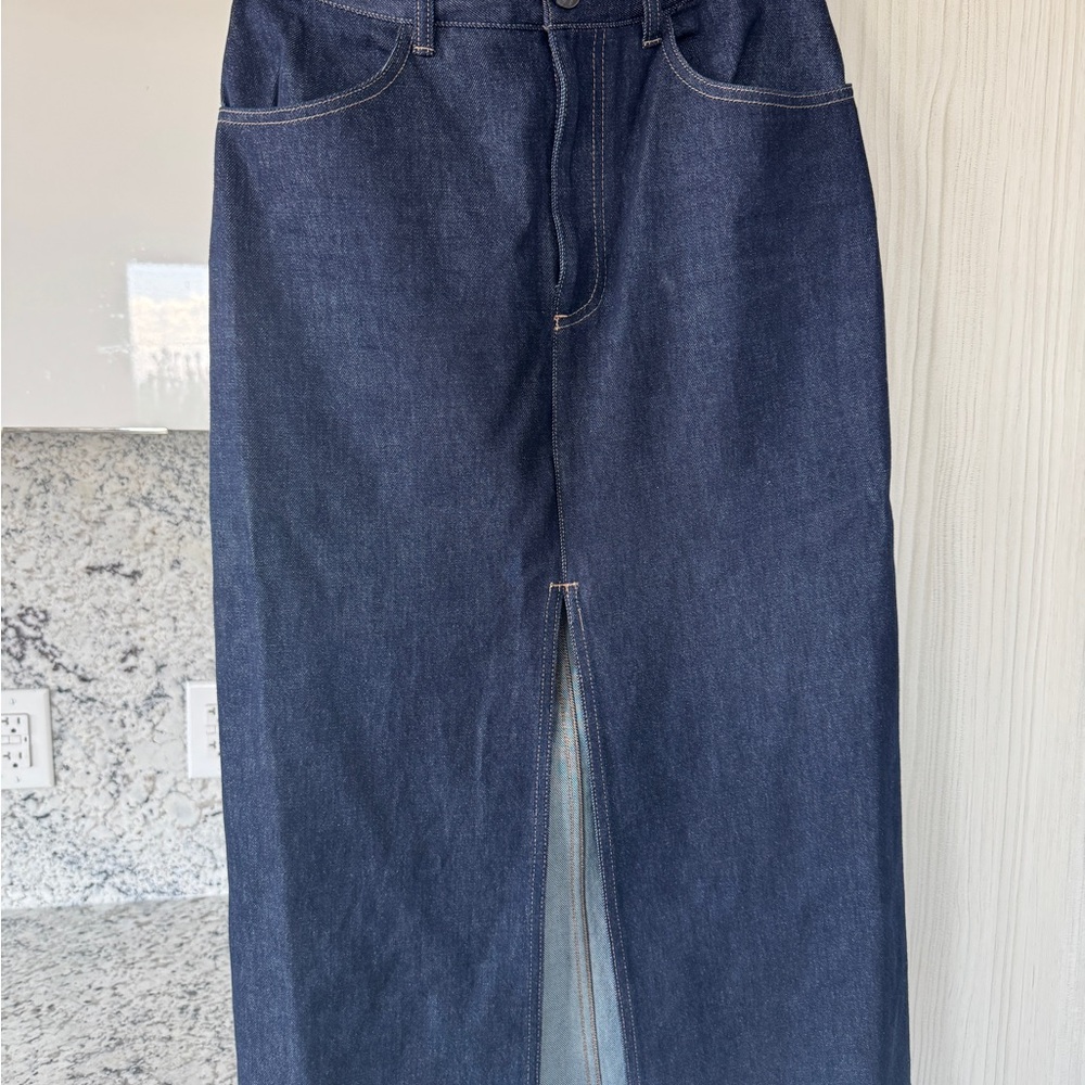 Babaton Blue Maxi Skirt